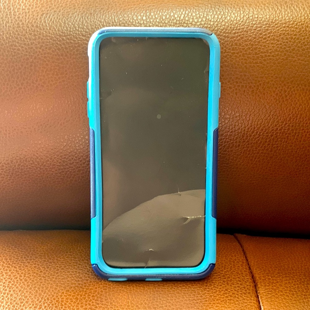 Blue iPhone 6 Plus / iPhone 6S Plus Otter Box Commuter Series Phone Case